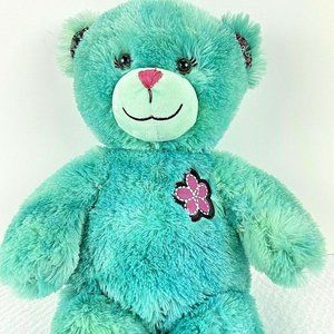 Build A Bear Plush Stuffed Animal 17" Teddy Best Friends Forever Ombre Teal